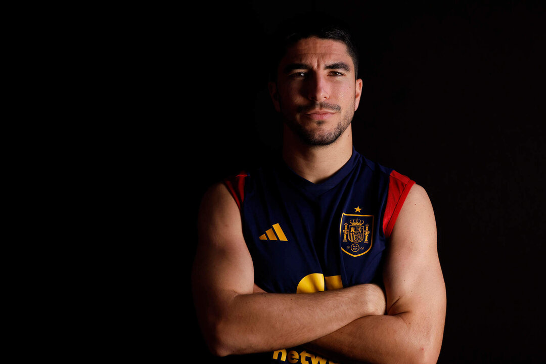 El jugador de la selección española Carlos Soler durante la entrevista con EFE.- EFE / Juanjo Martín