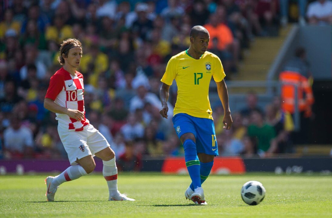 Partido amistoso entre Croacia y Brasil disputado el 3 de junio de 2018 en Anfield (Liverpool). EFE/EPA/PETER POWELL