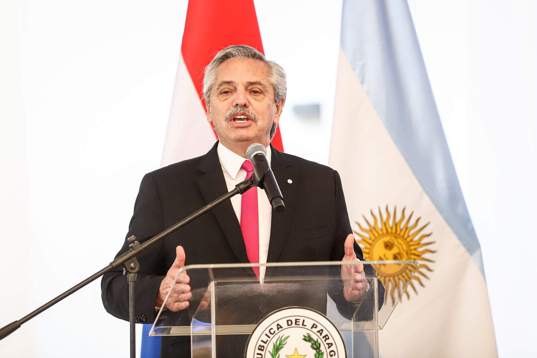 Fotografía de archivo de Alberto Fernández, presidente de Argentina. EFE/ Nathalia Aguilar